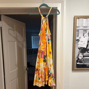 Floral Midi Dress in Multicolor